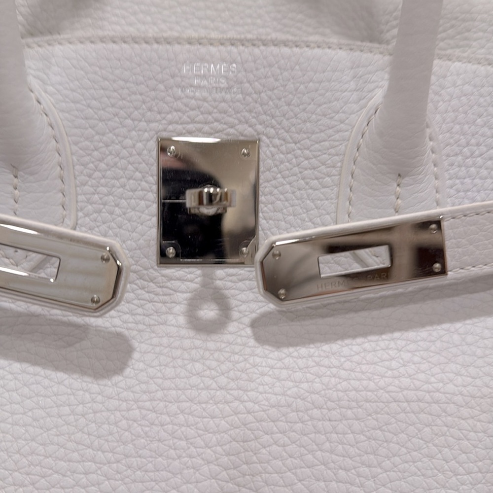 ❌SOLD❌HERMES SNOW WHITE BIRKIN 30 Pladium hardware full kit, pristine condition - Picture 2 of 8
